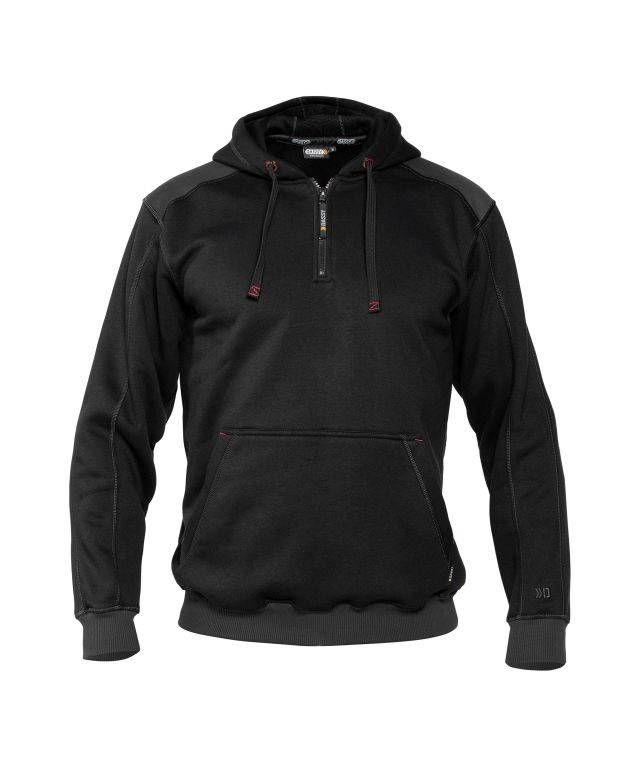Kapuzensweatshirt, SCHWARZ/ANTHRAZITGRAU, Gr. XS