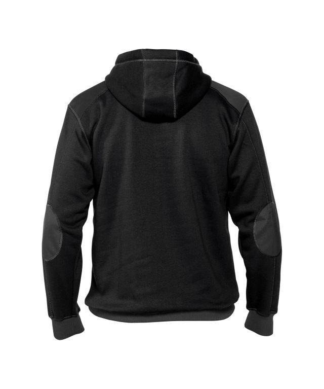 Kapuzensweatshirt, SCHWARZ/ANTHRAZITGRAU, Gr. XS