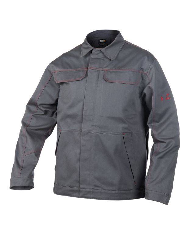 Flammhemmende Arbeitsjacke, ZEMENTGRAU, Gr. 3XL