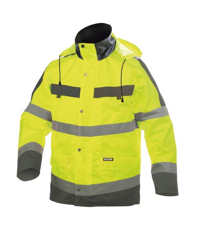 Warnschutz Regen-Parka, NEONGELB/ZEMENTGRAU, Gr. 3XL