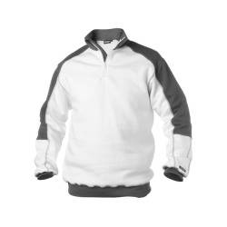 DASSY Basiel 2farbiges Sweatshirt 300358 6141 WEIß/ZEMENTGRAU Gr. 2XL