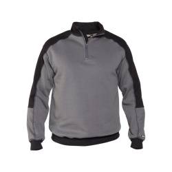 DASSY Basiel 2farbiges Sweatshirt 300358 6471 ZEMENTGRAU/SCHWARZ Gr. 2XL