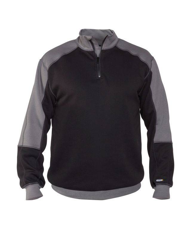 DASSY Basiel 2farbiges Sweatshirt 300358 6741 SCHWARZ/ZEMENTGRAU Gr. M