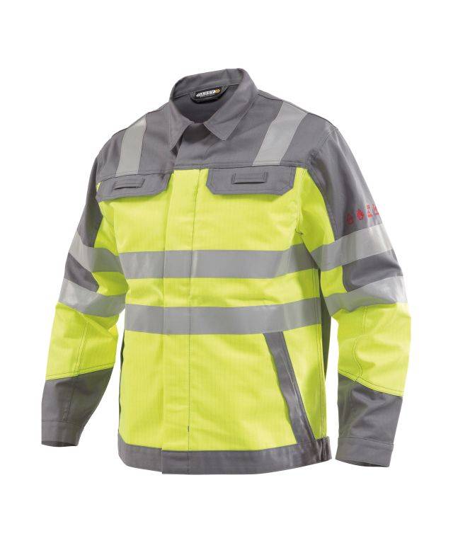 Multinorm Warnschutz Arbeitsjacke, NEONGELB/GRAFITGRAU, Gr. 2XL