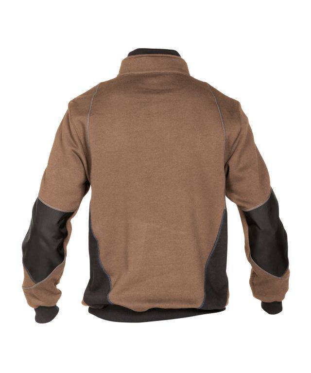 Sweatshirt, LEHMBRAUN/ANTHRAZITGRAU, Gr. S