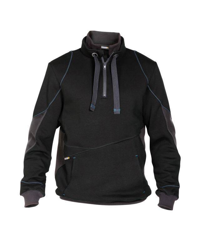 Sweatshirt, SCHWARZ/ANTHRAZITGRAU, Gr. S