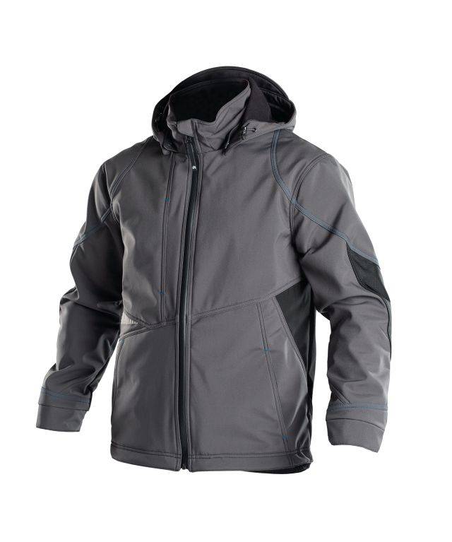 Softshell-Jacke, ANTHRAZITGRAU/SCHWARZ, Gr. S