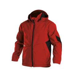 DASSY Gravity Softshell-Jacke 300396 6674 ROT/SCHWARZ Gr. 2XL