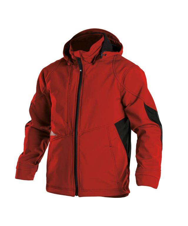 DASSY Gravity Softshell-Jacke 300396 6674 ROT/SCHWARZ Gr. L