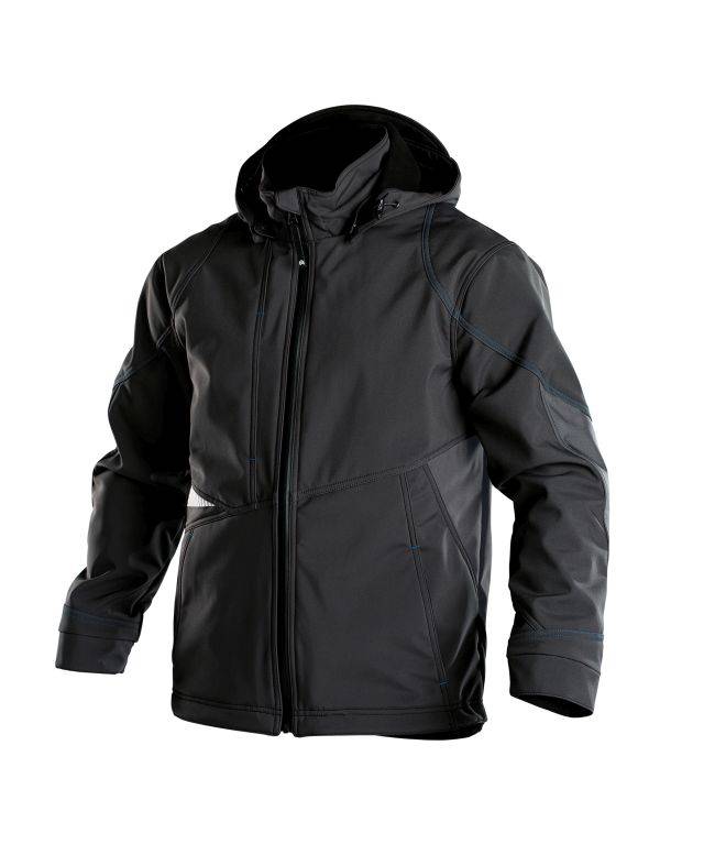Softshell-Jacke, SCHWARZ/ANTHRAZITGRAU, Gr. S