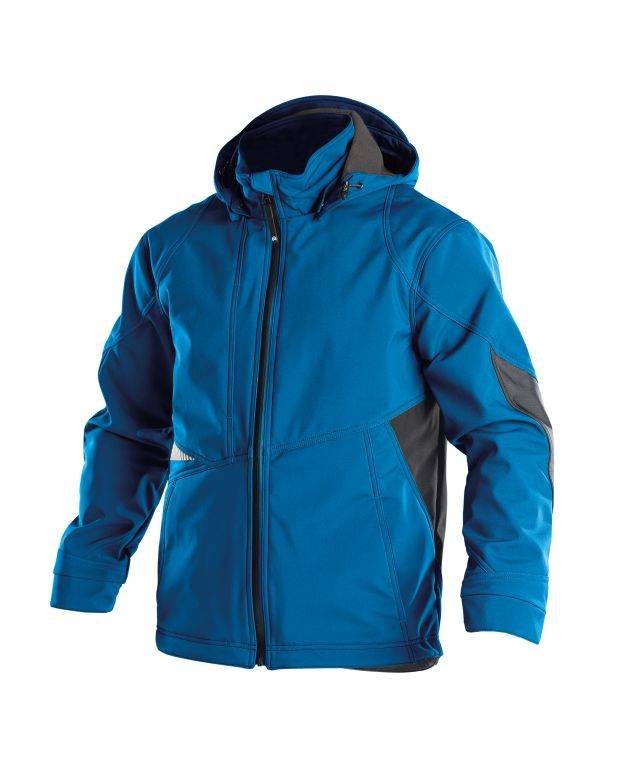 Softshell-Jacke, AZURBLAU/ANTHRAZITGRAU, Gr. 3XL