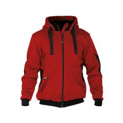 DASSY Pulse Sweatshirt-Jacke 300400 6674 ROT/SCHWARZ Gr. 2XL