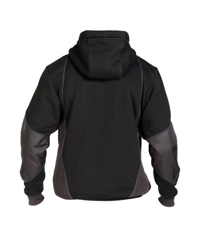 Sweatshirt-Jacke, SCHWARZ/ANTHRAZITGRAU, Gr. M