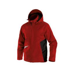 DASSY Hyper Wasser- und winddichte Arbeitsjacke 300404 6674 ROT/SCHWARZ Gr. 2XL