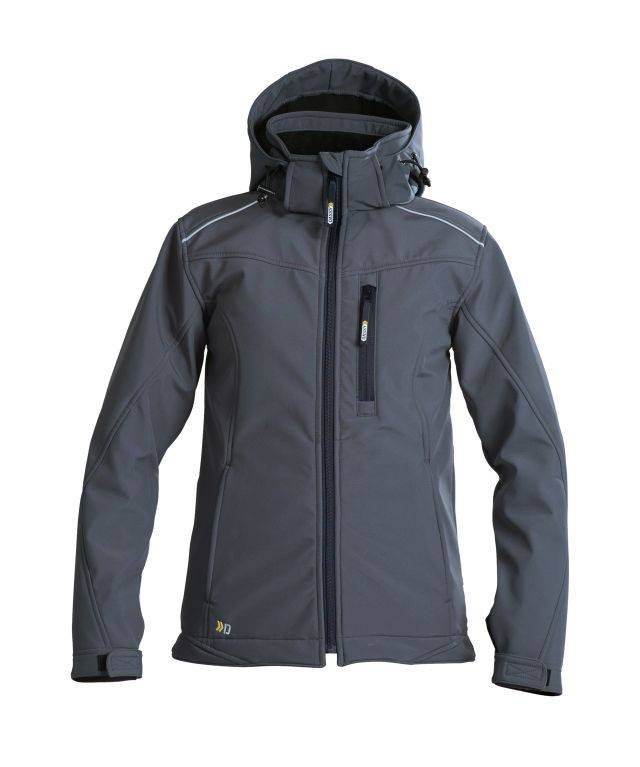 DASSY Tavira Softshell-Jacke für Damen 300439 0373 ZEMENTGRAU Gr. S
