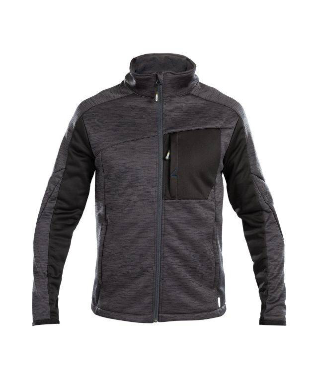 Midlayer-Jacke, ANTHRAZITGRAU/SCHWARZ, Gr. 2XL
