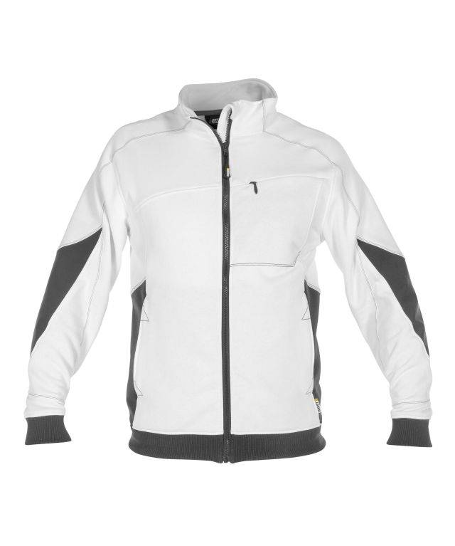 Sweatshirt, WEIß/ANTHRAZITGRAU, Gr. L