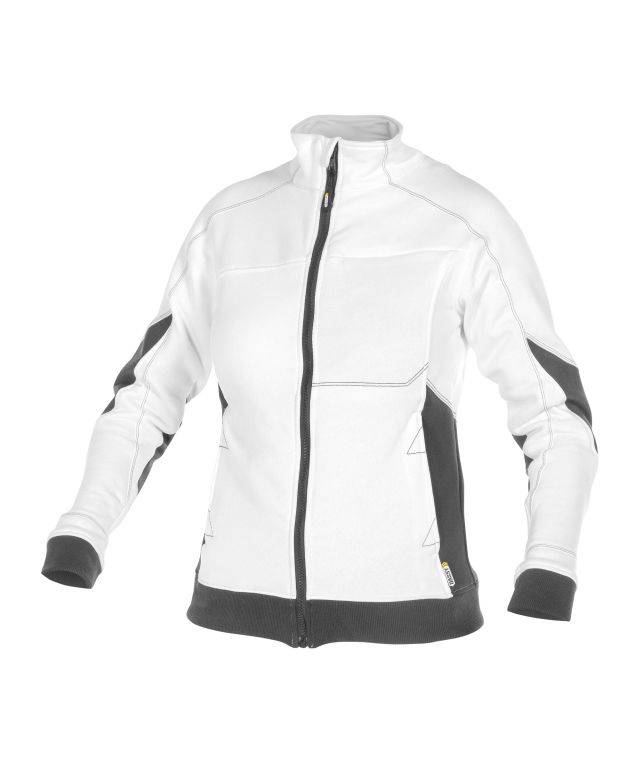 Sweatshirt für Damen, WEIß/ANTHRAZITGRAU, Gr. XL