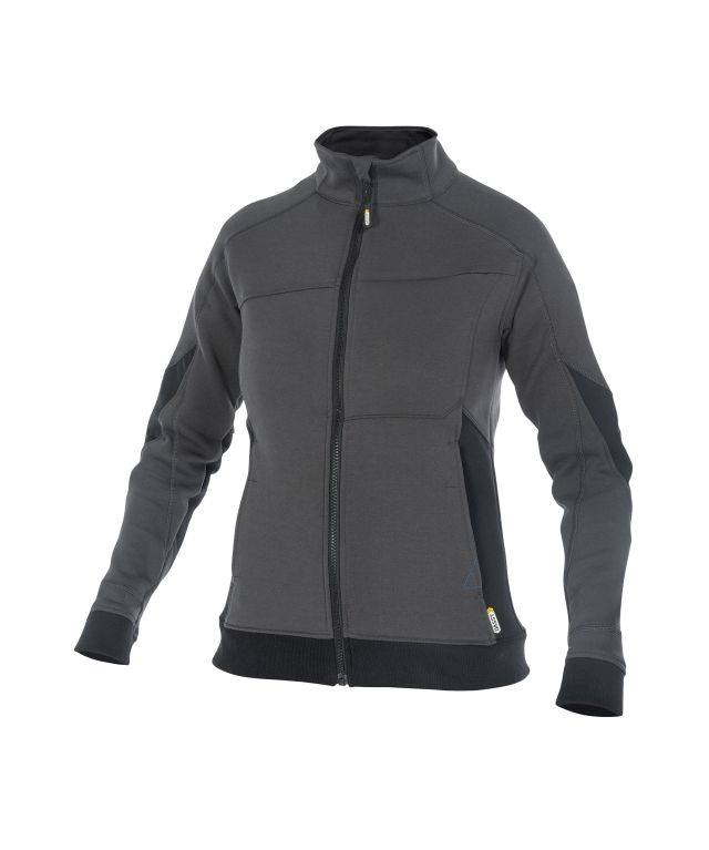 Sweatshirt für Damen, ANTHRAZITGRAU/SCHWARZ, Gr. XL