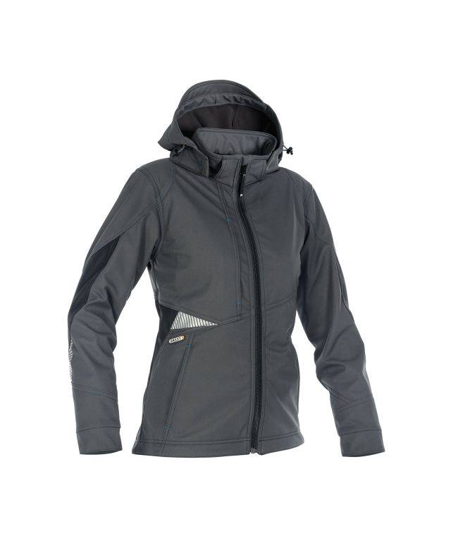 Softshell-Jacke für Damen, ANTHRAZITGRAU/SCHWARZ, Gr. M