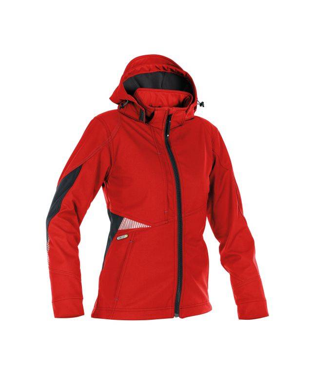 Softshell-Jacke für Damen, ROT/SCHWARZ, Gr. L