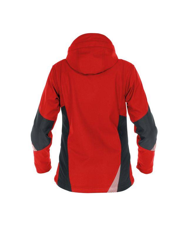 Softshell-Jacke für Damen, ROT/SCHWARZ, Gr. L