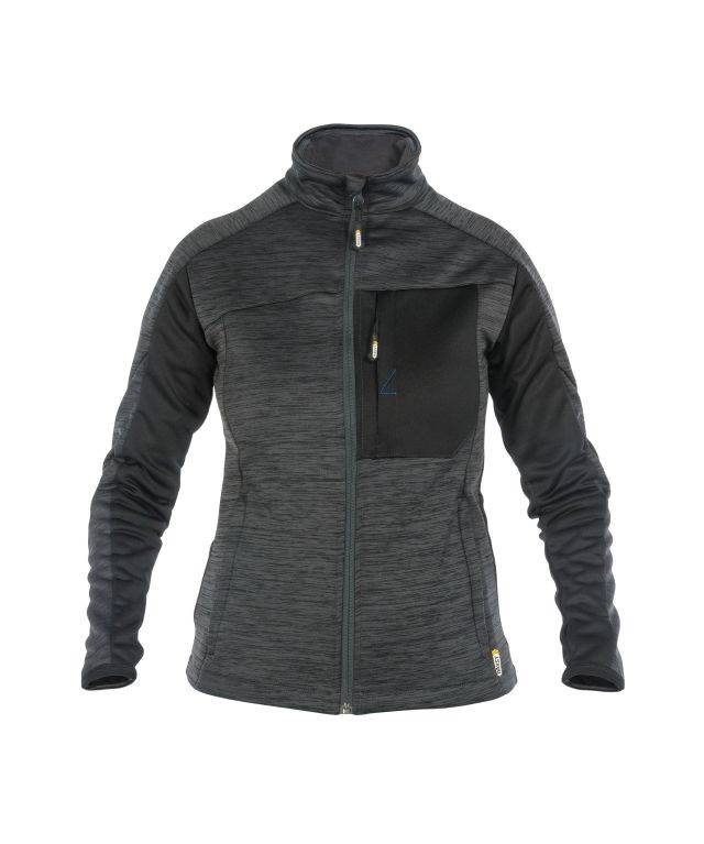 Midlayer-Jacke für Damen, ANTHRAZITGRAU/SCHWARZ, Gr. S