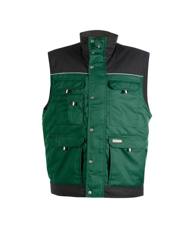 DASSY Hulst Weste 350051 6371 FLASCHENGRÜN/SCHWARZ Gr. 3XL