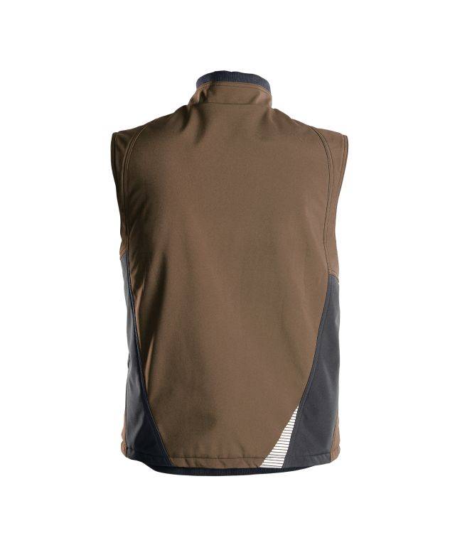 Softshell-Weste, LEHMBRAUN/ANTHRAZITGRAU, Gr. 2XL