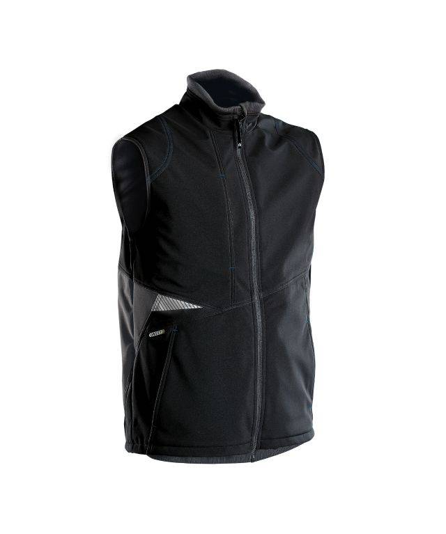 Softshell-Weste, SCHWARZ/ANTHRAZITGRAU, Gr. 3XL