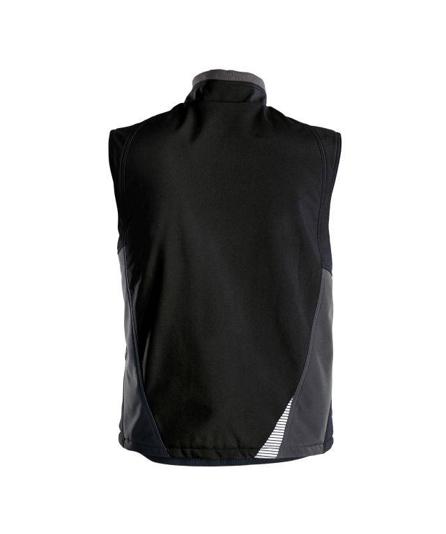 Softshell-Weste, SCHWARZ/ANTHRAZITGRAU, Gr. S