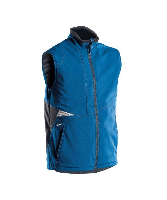 Softshell-Weste, AZURBLAU/ANTHRAZITGRAU, Gr. 3XL