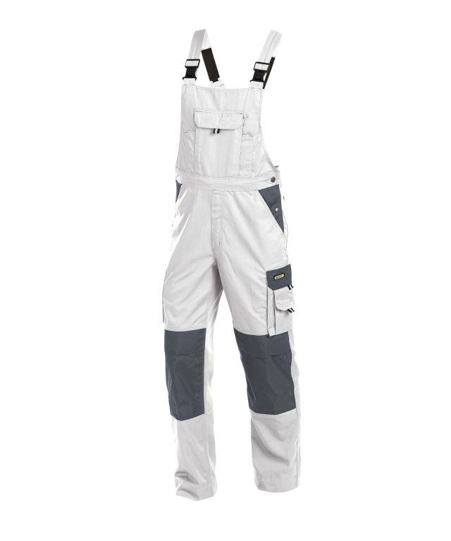 DASSY Versailles Latzhose Kniepolstert. 400124 6141 WEIß/ZEMENTGRAU Gr. 63