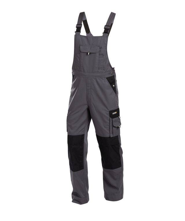DASSY Versailles Latzhose Kniepolstert. 400124 6471 ZEMENTGRAU/SCHWARZ Gr. 64
