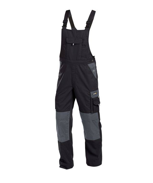 DASSY Versailles Latzhose Kniepolstert. 400124 6741 SCHWARZ/ZEMENTGRAU Gr. 48
