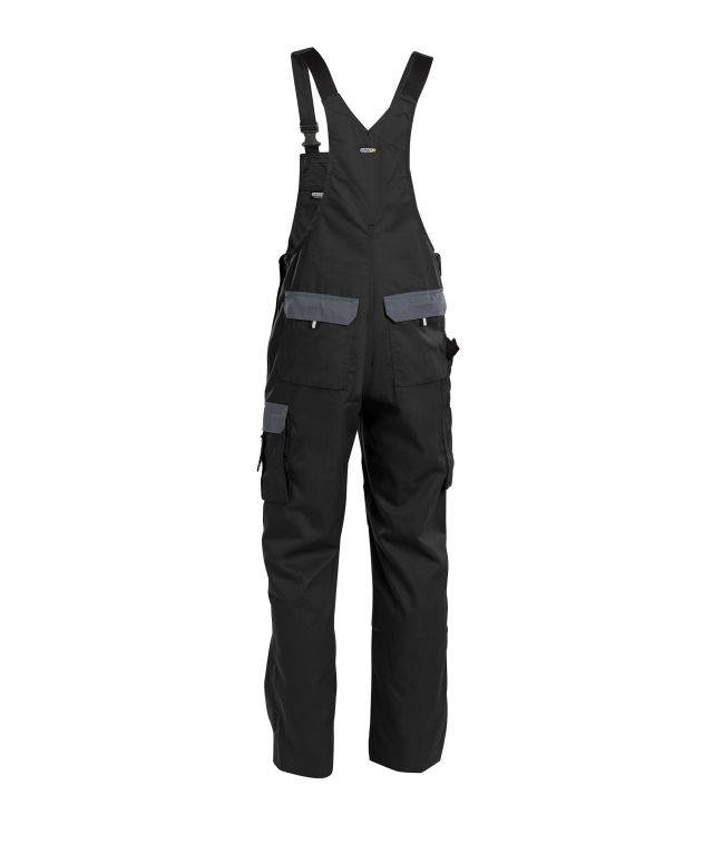 DASSY Versailles Latzhose Kniepolstert. 400124 6741 SCHWARZ/ZEMENTGRAU Gr. 48