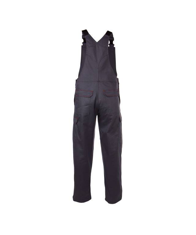 Flammhemmende Latzhose mit Kniepolstertaschen, SCHWARZ, Gr. 66