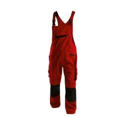 DASSY Voltic Latzhose Kniepolstert. 400148 6674 ROT/SCHWARZ Gr. 42