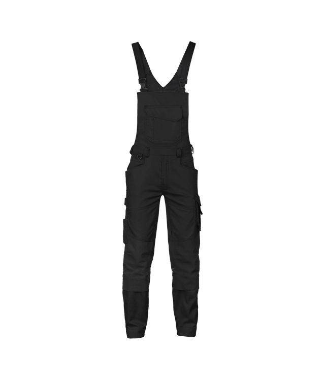 Arbeitslatzhose mit Stretch und Kniepolstertaschen, SCHWARZ , Kurzgröße, Gr. 52