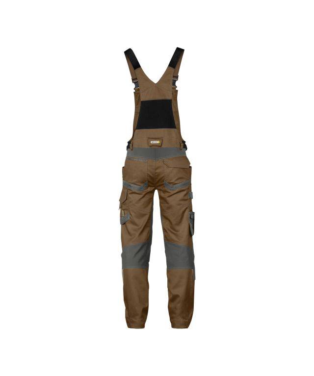 Arbeitslatzhose mit Stretch und Kniepolstertaschen, LEHMBRAUN/ANTHRAZITGRAU , Langgröße, Gr. 50