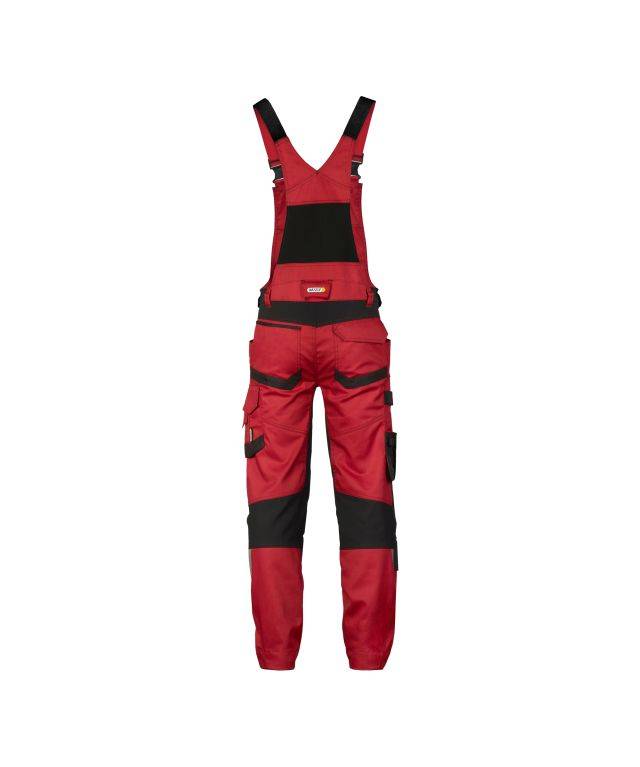 Arbeitslatzhose mit Stretch und Kniepolstertaschen, ROT/SCHWARZ, Gr. 63