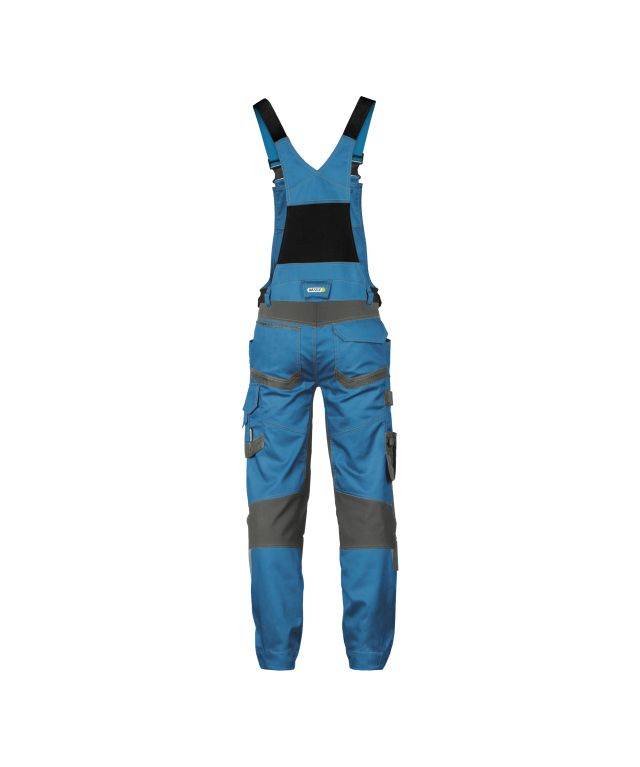 Arbeitslatzhose mit Stretch und Kniepolstertaschen, AZURBLAU/ANTHRAZITGRAU , Langgröße, Gr. 54