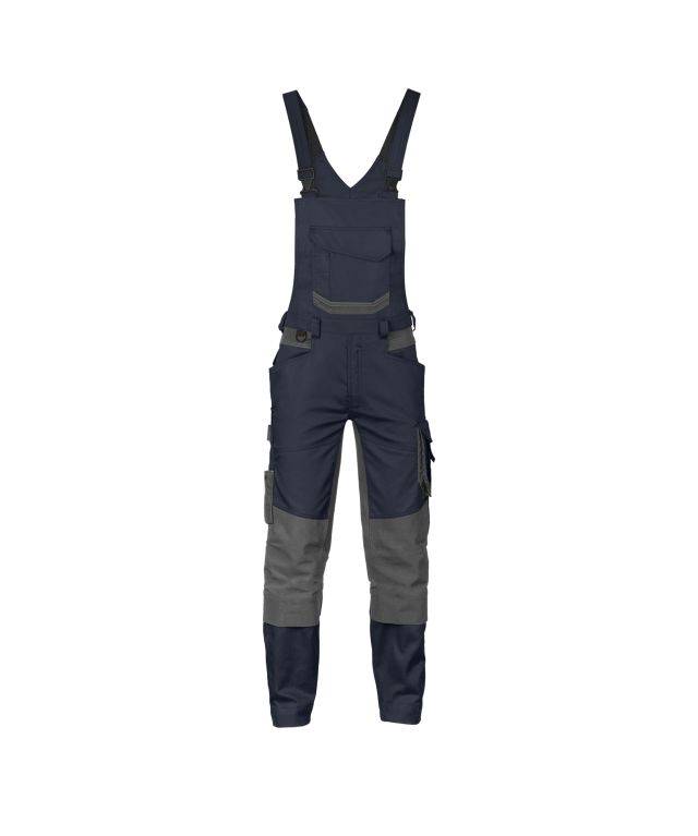 Arbeitslatzhose mit Stretch und Kniepolstertaschen, NACHTBLAU/ANTHRAZITGRAU , Kurzgröße, Gr. 50