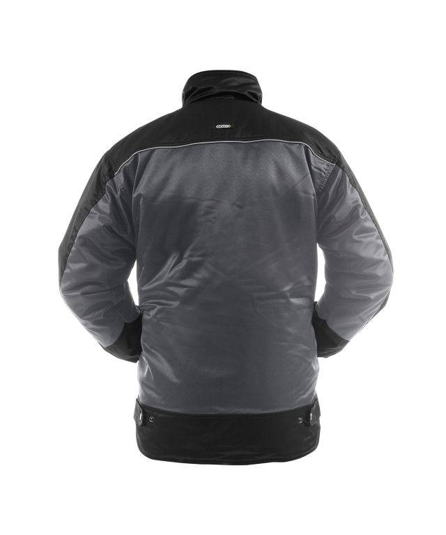 Zweifarbige Beaver Winterjacke, ZEMENTGRAU/SCHWARZ, Gr. M