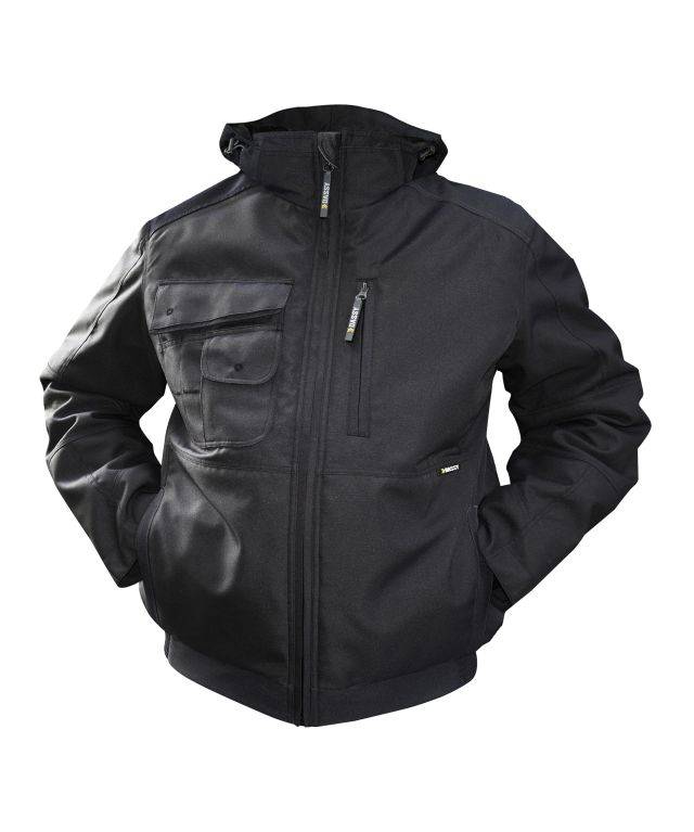 Canvas Winterjacke, SCHWARZ, Gr. XS