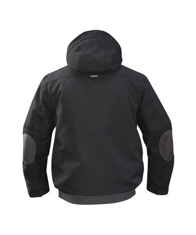 Canvas Winterjacke, SCHWARZ/ANTHRAZITGRAU, Gr. L