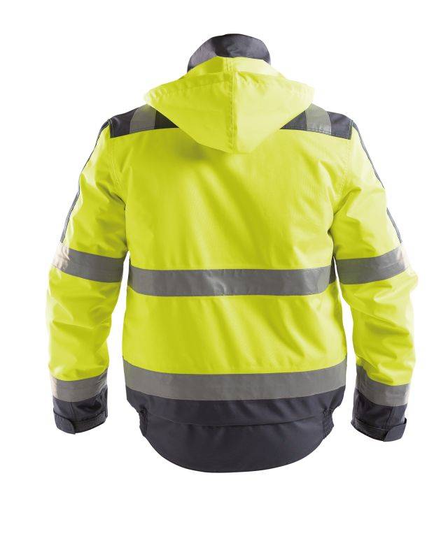Warnschutz Winterjacke, NEONGELB/ZEMENTGRAU, Gr. XS