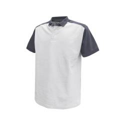 DASSY Cesar 2farbiges Poloshirt 710004 6141 WEIß/ZEMENTGRAU Gr. 2XL