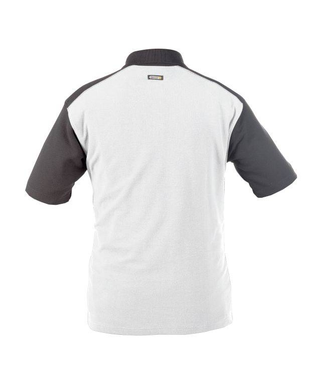 DASSY Cesar 2farbiges Poloshirt 710004 6141 WEIß/ZEMENTGRAU Gr. L
