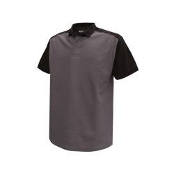 DASSY Cesar 2farbiges Poloshirt 710004 6471 ZEMENTGRAU/SCHWARZ Gr. 3XL